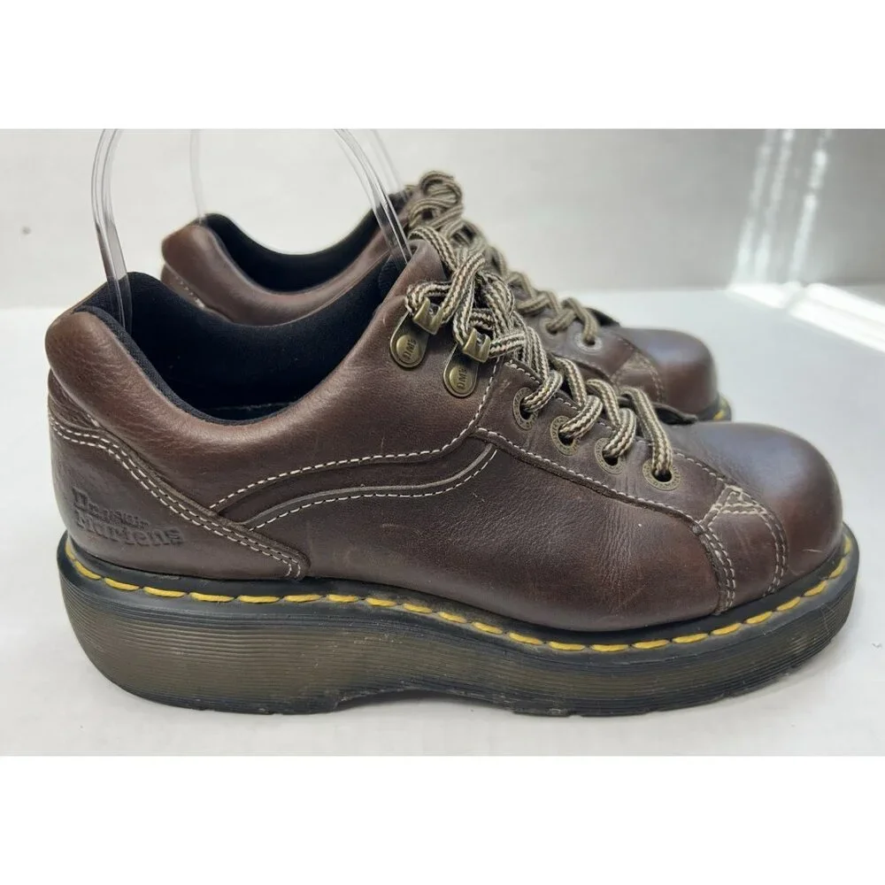 Dr. Martens 9861 Women’s Size 7 Brown Leather Oxford 90’s Chunky Y2k Platform
